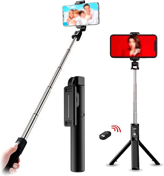 Palo Selfie Trípode Con Bluetooth, Plegable. De Alta Calidad Y