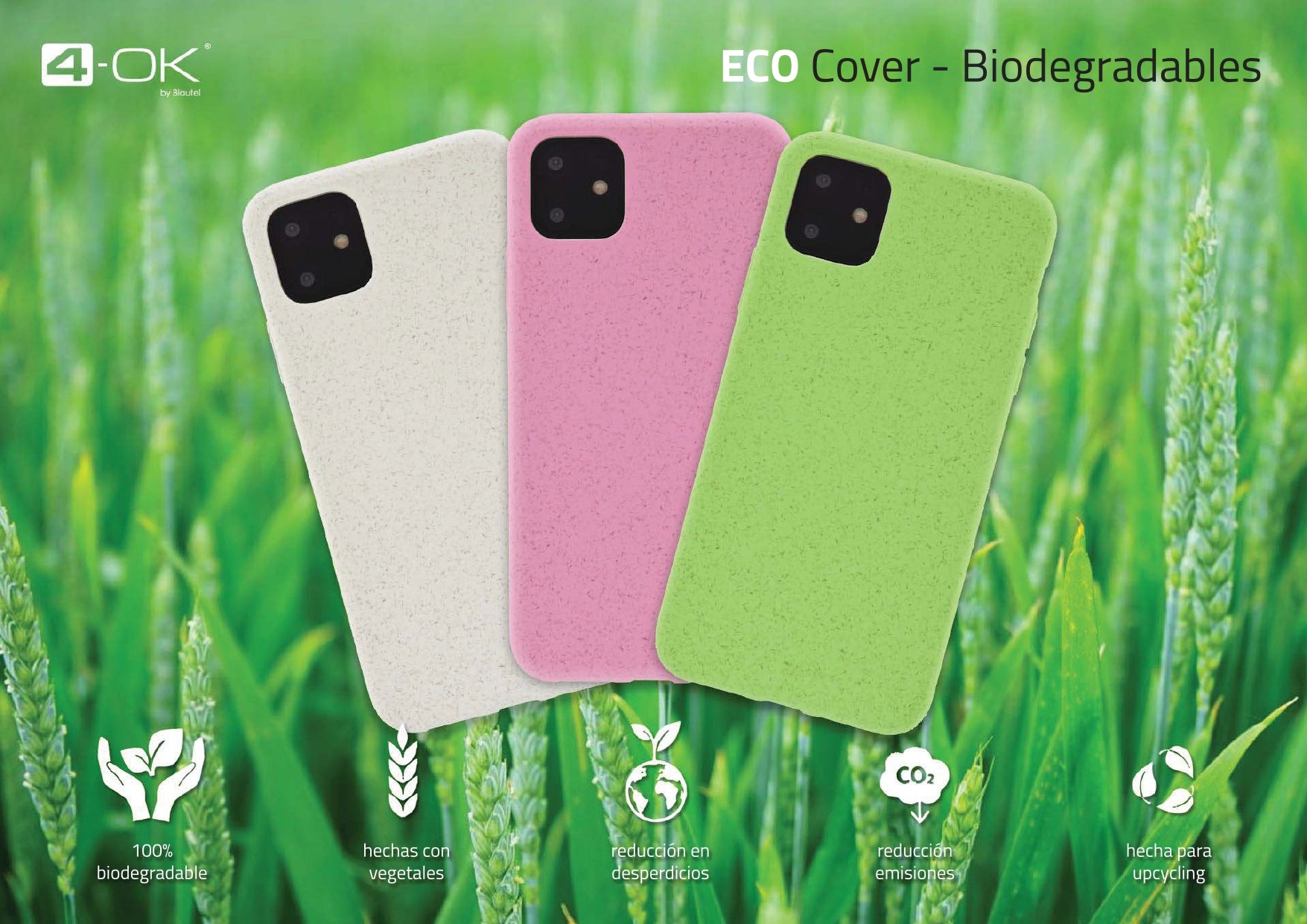 Cool Funda Eco Biodegradable Roja para Xiaomi Redmi 10C