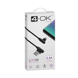 CABLE ACODADO RÁPIDO 2.4A