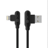 CABLE ACODADO RÁPIDO 2.4A